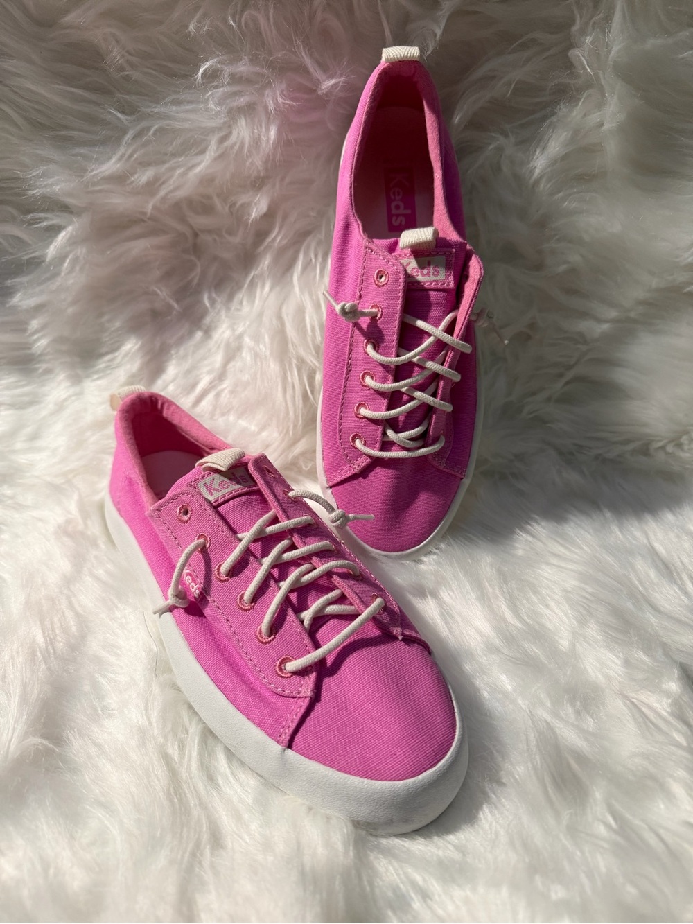 Keds Women's Pink Canvas Sneakers